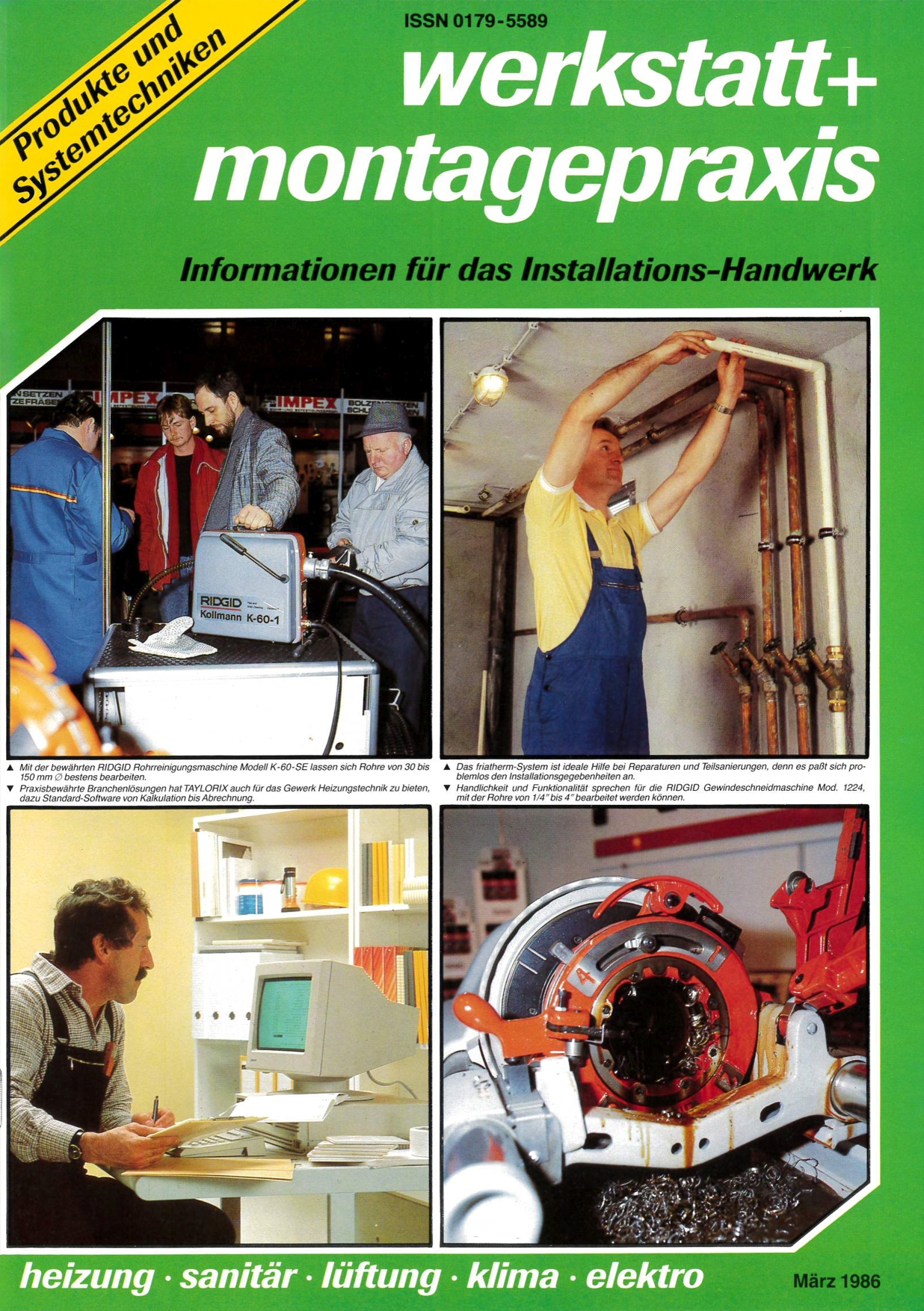 Bild Cover „Werkstatt + Montagepraxis“ 1986