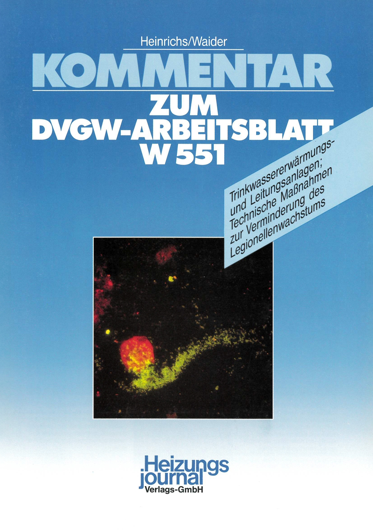 Cover 1993 DVGW-Arbeitsblatt W 551