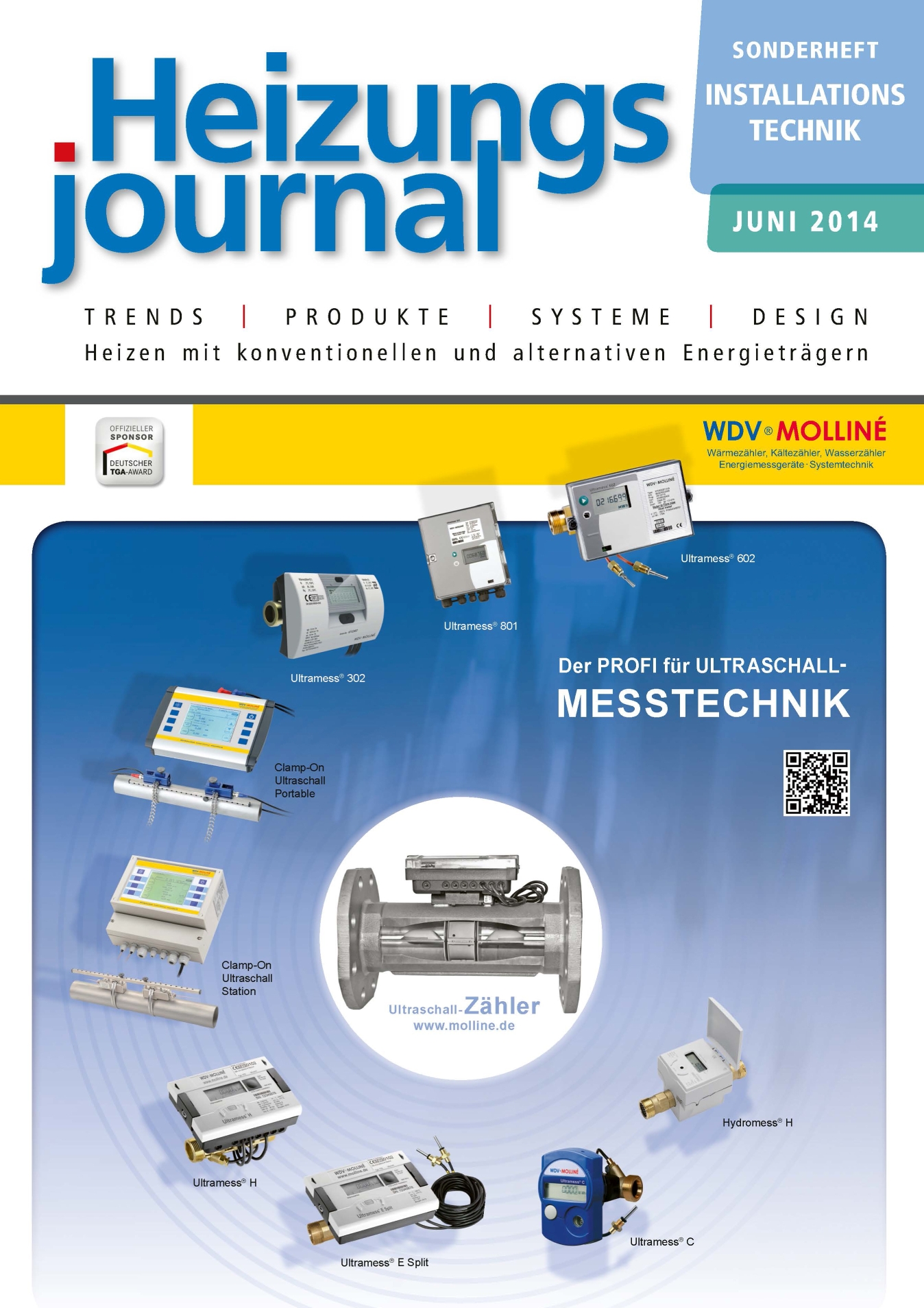 Cover Ausgabe „Sonderheft Installationstechnik Heizung“ 2014